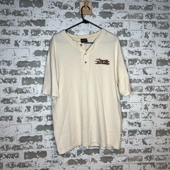 Harley Davidson Birmingham Alabama short sleeve Henley - Picture 1 of 7